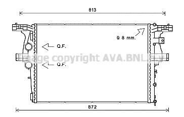 Радиатор Daily VI 2.3 D 09/11-(AVA) AVA COOLING IV2126