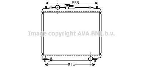 Радіатор, Система охолодження двигуна AVA COOLING MT2109