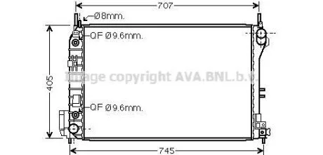 Радіатор AVA COOLING OLA 2341