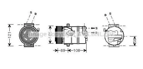 Компресор AVA COOLING OLAK438