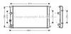 Радиатор охлаждения двигателя MOVANO/MASTER D MT 98- (Ava) AVA COOLING RTA2276 (фото 1)
