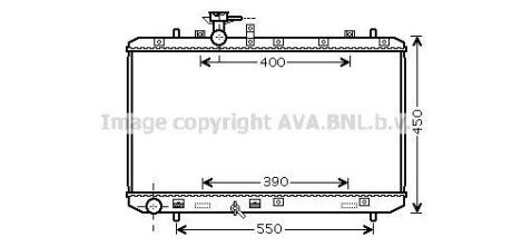 Радиатор охлаждения двигателя Suzuki SX4 (06-) 1,6i MT AVA AVA COOLING SZA2084