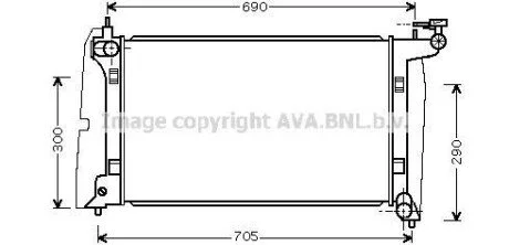 Радіатор AVA COOLING TO2302