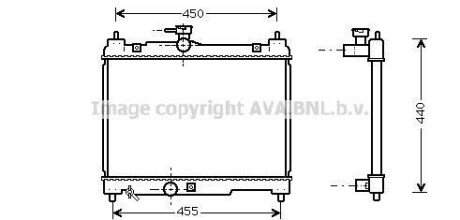 Радиатор AVA COOLING TOA 2251