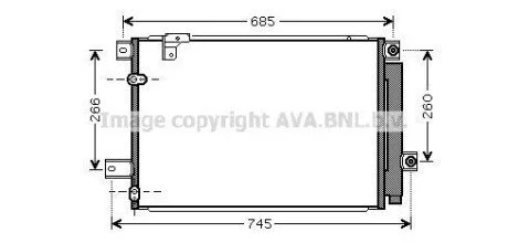 Радіатор кодиціонера AVA COOLING TOA5409D
