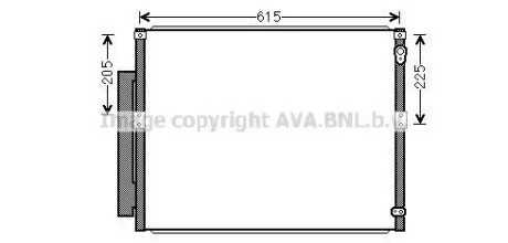 Радіатор кондиціонера LEXUS GX470/LAND CRUISER PRADO J120 4.0 (AVA) AVA COOLING TOA5564D