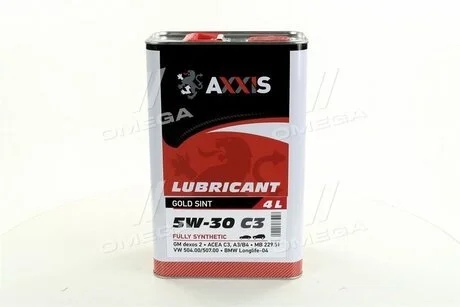 Олива моторн. 5W-30 C3 504/507 (Каністра 4л) Axxis AX-2020