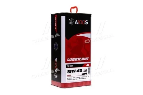 Олива моторн. TRUCK 15W-40 LS SHPD (Каністра 4л) Axxis AX-2047