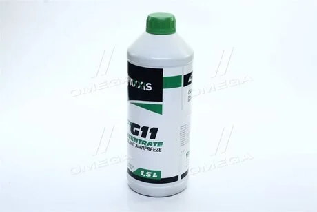 Антифриз <> GREEN концентрат G11 (-80C) (Каністра 1,5л) Axxis AX-2090 (фото 1)