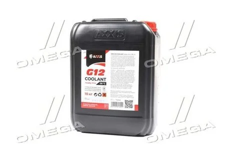 Антифриз RED G12 Сoolant Ready-Mix -35 ° C <> (червоний) (Каністра 10кг) Axxis AX-P999-G12R RDM10