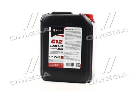 Антифриз RED G12+ Сoolant Ready-Mix -36°C <> (красный) (Канистра 5кг) Axxis AX-P999-G12R RDM5