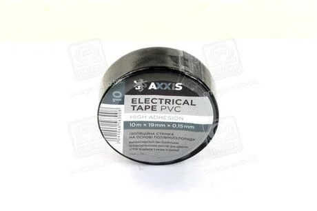 Изолента черная 19mm*10 <AXXIS> Axxis ET-912 BL