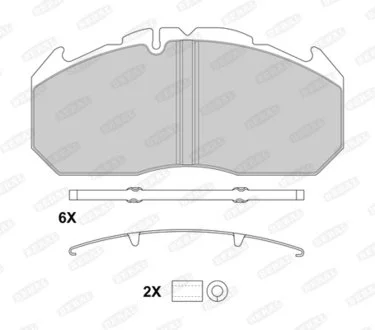 Гальмівні колодки, WVA 29030, WVA 29113 BERAL BCV29030BK