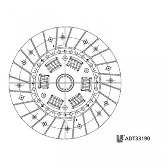 Диск зчеплення BLUE PRINT ADT33190