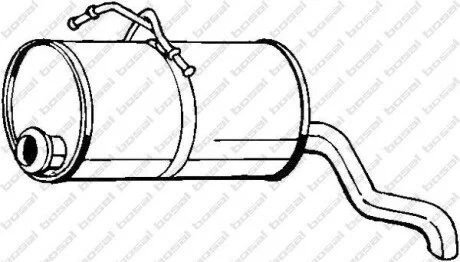 Глушитель задний BOSAL 135-225