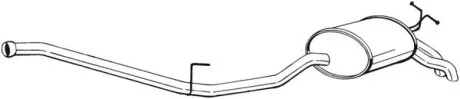 Глушитель, алюм. cталь, задн. часть MERCEDES E200 / E220 - W210 2.2 CDi (06/98-0 BOSAL 287087