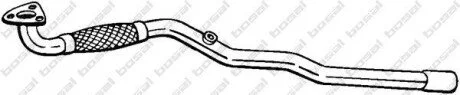 Глушник, алюм сталь, передня частина OPEL ASTRA H 04- BOSAL 852369