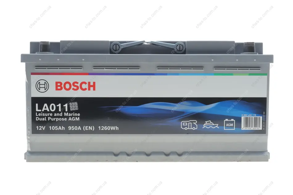 Акумуляторна батарея 105А BOSCH 0 092 LA0 110 (фото 1)