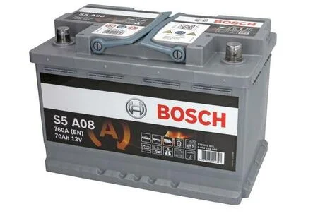Аккумулятор 70Ah-12v AGM (S5A08) (278х175х190), R, EN 760 BOSCH 0092S5A080