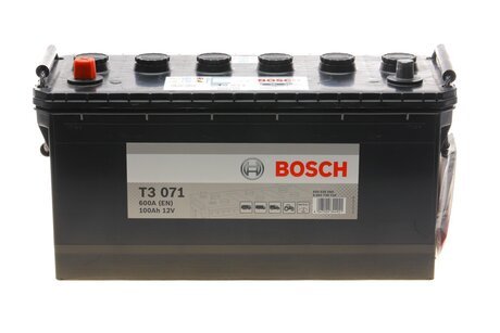 Аккумулятор 100Ah-12v (T3071) (413x175x220),L,EN600 !КАТ. -20% BOSCH 0092T30710 (фото 1)
