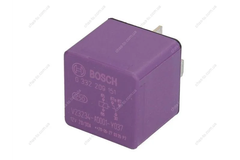 Реле 12v 30a/20 a (пр-во Bosch) BOSCH 0332209151 (фото 1)