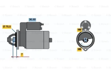 Стартер Suzuki BOSCH 0986017571