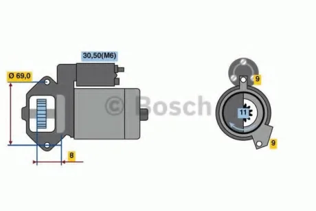 Стартер BMW BOSCH 0986022020