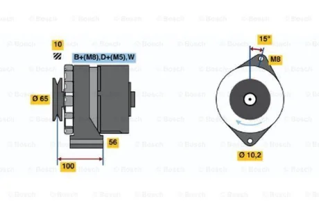 Генератор BOSCH 0986036790