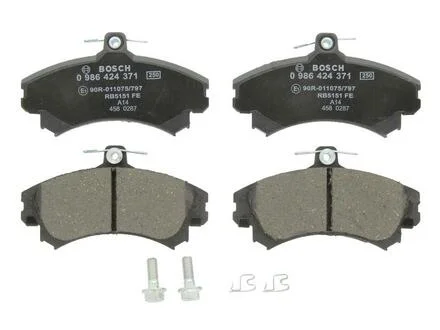 Комплект гальмівних колодок, дискове гальмо BOSCH 0986424371