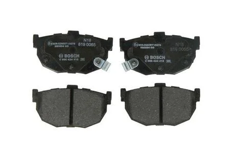 Комплект гальмівних колодок, дискове гальмо BOSCH 0986424418