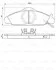 Тормозные колодки дисковые DAEWOO Korando/Musso 2.3,2.9,3.2 -05 BOSCH 0986424551 (фото 1)