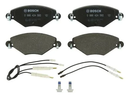 Комплект тормозных колодок, дисковый тормоз BOSCH 0986424582