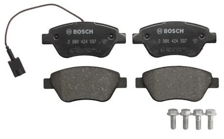 Колодка гальм. диск. ALFA MITO (955) (09/08-) передн. BOSCH 0 986 424 597