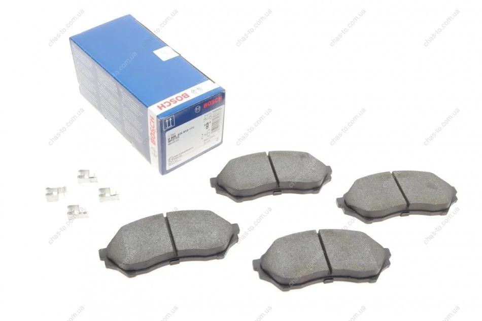 Гальмівні колодки дискові MAZDA 323 1.3i,1.5i,1.6i -03 BOSCH 0986424610 (фото 1)