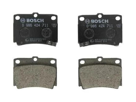 Комплект гальмівних колодок, дискове гальмо BOSCH 0986424711