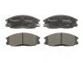 Комплект тормозных колодок, дисковый тормоз BOSCH 0986424729 (фото 1)