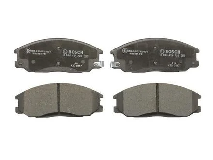 Комплект тормозных колодок, дисковый тормоз BOSCH 0986424729