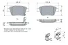 Комплект тормозных колодок, дисковый тормоз BOSCH 0986424798 (фото 5)