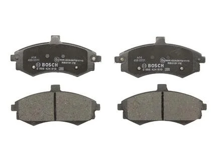 Комплект тормозных колодок, дисковый тормоз BOSCH 0986424810
