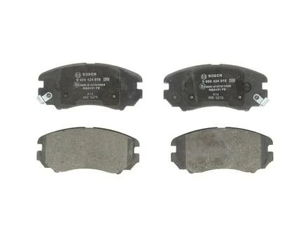 Комплект тормозных колодок, дисковый тормоз BOSCH 0986424815
