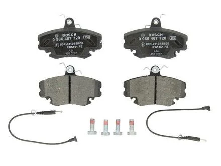Комплект тормозных колодок, дисковый тормоз BOSCH 0986467720
