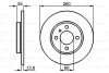 Тормозной диск BMW E30 \'\'F BOSCH 0986478029 (фото 1)