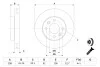 Гальмівний диск RENAULT Clio/Kangoo/Megane \'\'F BOSCH 0986478276 (фото 5)