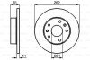 Тормозной диск LAND ROVER Freelander F'1,8-2,5'97-06 BOSCH 0986478991 (фото 1)