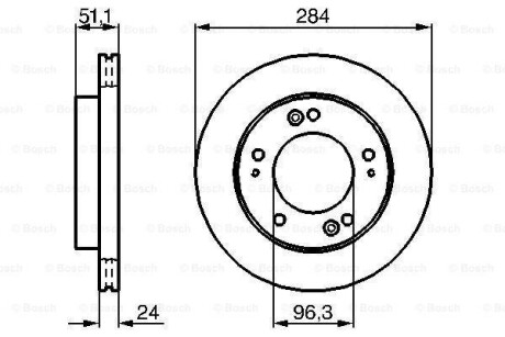 Диск тормозной BOSCH 0 986 479 020