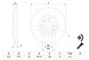 Гальмівний диск CITROEN/PEUGEOT C4/307/207 F'1.6-2.003>> BOSCH 0986479288 (фото 5)