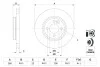 Гальмівний диск MiINI Cooper/One \'\'F \'\'1.4-2.0 \'\'06>> BOSCH 0986479437 (фото 5)
