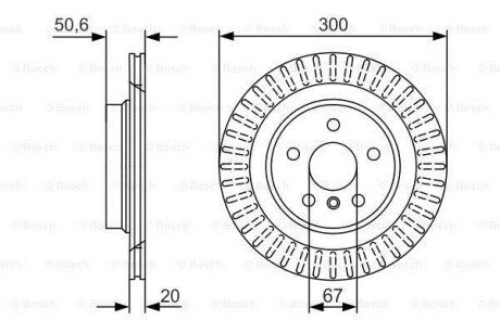 Диск гальмівний BOSCH 0986479C95