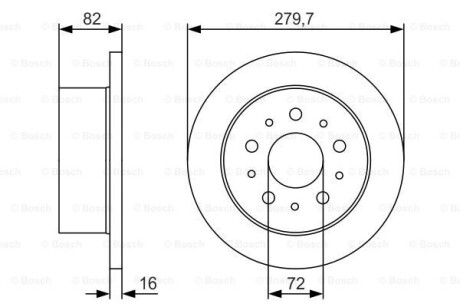 Диск тормозной BOSCH 0986479S73 (фото 1)