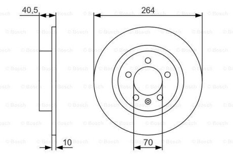 Тормозной диск BOSCH 0986479S88 (фото 1)